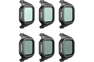 Freewell All Day 6-Pack ND Filters for DJI Mini 5 Pro – ND16, ND32, ND64, ND256, ND512 & ND1000 – Full Light Control for Cine