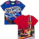 Hot Wheels 2 Pack Athletic T-Shirts Toddler to Big Kid