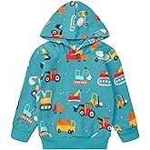 NUBEEHOHO Toddler Boy Hoodie Cartoon Graphic Fall Clothes Kids Cute Sweatshirts With Kangaroo Pocket 2-8T