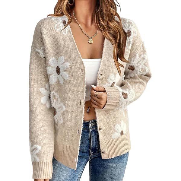 トップス FAF Fake As Flowers 24AW Cardigan Womens 3D Flower Cardigan Sweater Y2k Open Front Shrug