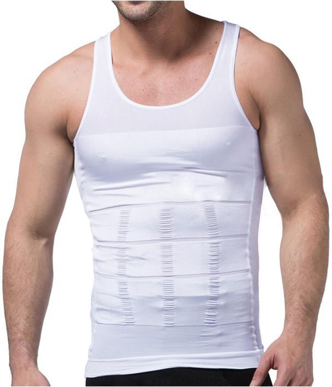 YCUEUST Mens Body Shaper Slimming Underwear Vests Shapewear Compression Shirt