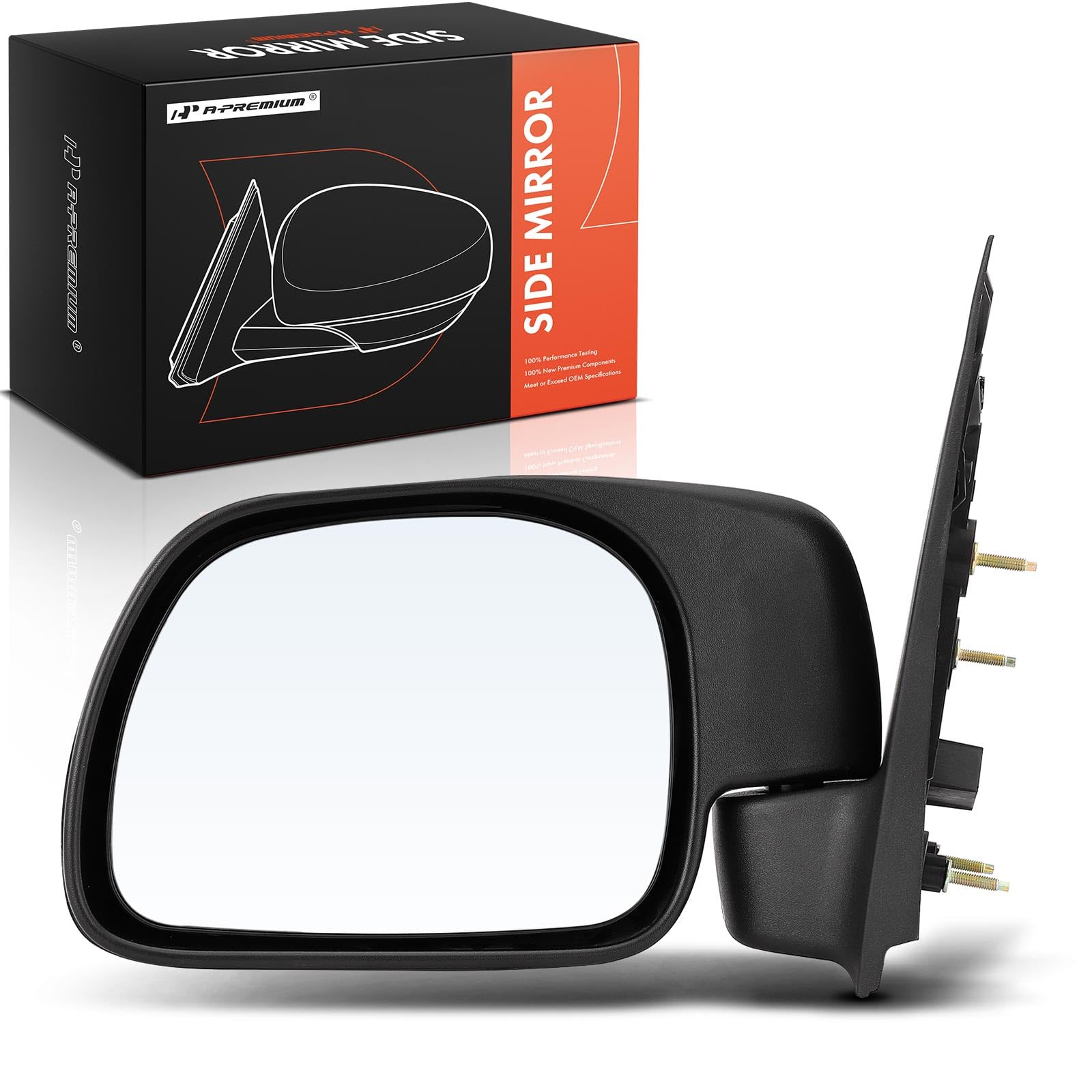 AM Autoparts Left Driver Side Manual Door Mirror For 1998-2003 Dodge Ram Van Full Size