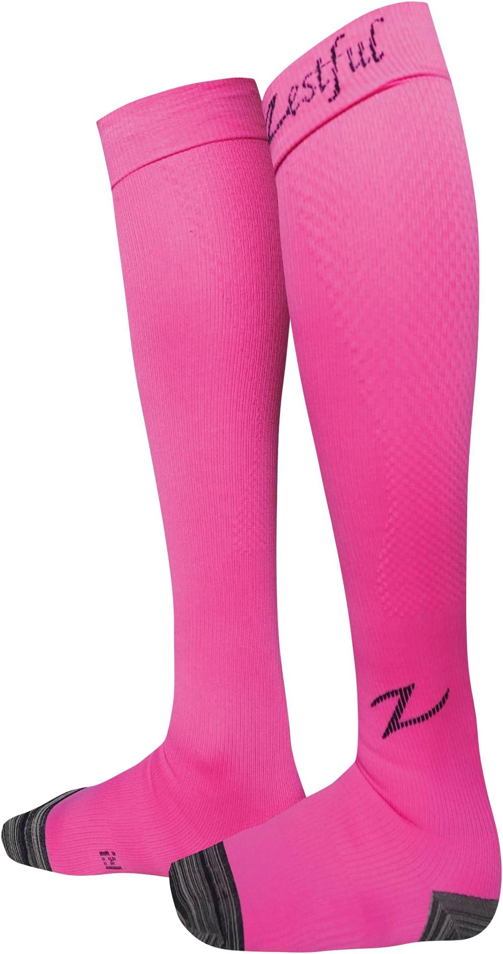 ZESTFUL Performance Compression Socks Men & Women 20-30 mmHg - Best For Running, DVT, Flight Travel, Pregnancy, Nurses, Poor Circulation, Plantar Fasciitis, Medical use. Variety of Colors (M, Pink)
