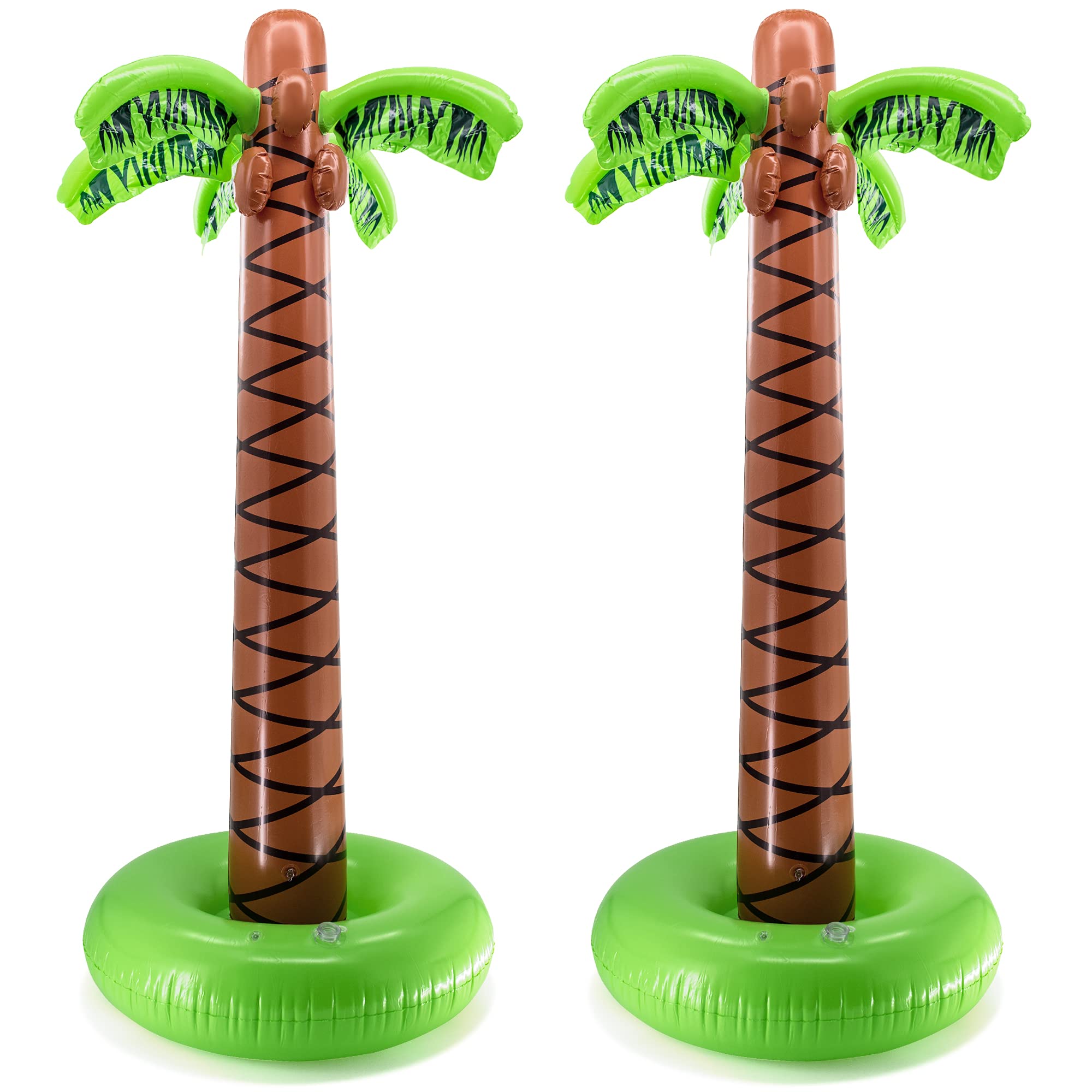 Photo 1 of Srenta Super Sturdy Inflatable Palm Tree | 66’’ Giant Artificial Tree, Luau Party Decorations, Outdoor Decor, Beach Accessories, Hawaiian Decorations, Tropical Theme Birthday & Outdoor Toys | 2 Pack
