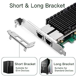 XZSNET 10G Network Card with Intel X540 Chip, 10GB