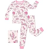 babee Reshinee Bamboo Viscose Toddler Girls Kids Pajamas Unicorn Mermaid Pjs Long Sleeve Snug fit 12M-8Y 2pcs Soft Jammies