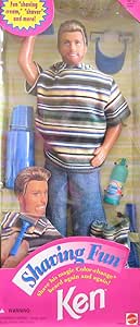 Barbie Shaving Fun KEN Doll w "Magic" Color Change Beard &amp; Accessories (1994)