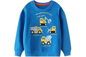 Winzik Boys Sweatshirt Toddler Shirt Kids Halloween Christmas Novelty Crewneck Pullover Cotton Tops Clothing 2-7Y