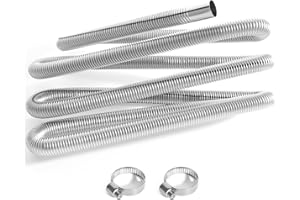 ANATIA Stainless Exhaust Hose Flexible Exhaust Pipe 118-Inch Exhaust Pipe Diesel Heater Exhaust Hose Fuel Tank Vent for Cars Vans Trucks SUVs RVs Reliable Durable Performance