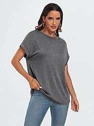 AUTOMET Womens Summer Tops Casual Basic Shirts