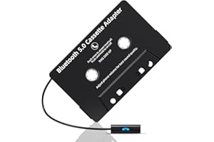 Mersoco Car Audio Bluetooth Wireless Cassette Receiver, Tape Player Bluetooth 5.0 Cassette Aux Adapter with Hands-Free Calling