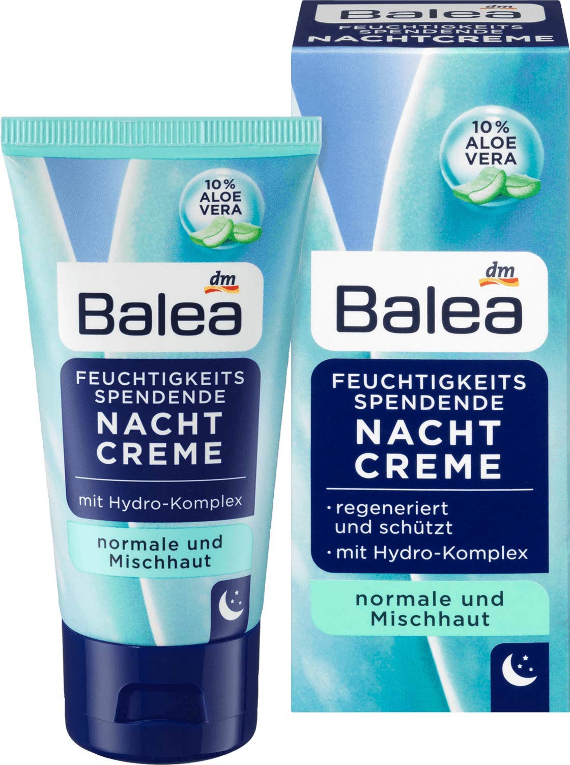 Balea Moisturising Night Cream Pack of 3 x 50 ml
