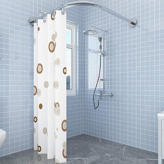 YLCJ Varilla Curvada telescópica, Barra de riel de Cortina de Ducha de