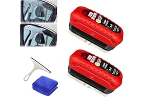 AGONAME Automotive Oil Film Cleaning Brush 2 Pcs, Car Oil Film Cleaning Brush, Car Glass Oil Film Cleaner, Seedhubdok Glass Cleaning Board, Anti-rain Mist Cleaning Wipes Brush, Improves Clarity and Visibility