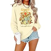 FASHGL Magical Kingdom Sweatshirt for Women Magic Shirt Family Vacation Sweater Cute Castle Graphic Long Sleeve Pullover Tops