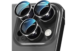 PandaShield Camera Lens Protector for iPhone 17 Pro/17 Pro Max/16 Pro/Pro Max/15 Pro/Pro Max, [1:1 Invisible Fit & Ultra Clarity] Ture 98% Transmission,9H Hardness,Anti-Scratch,Black,2Pack