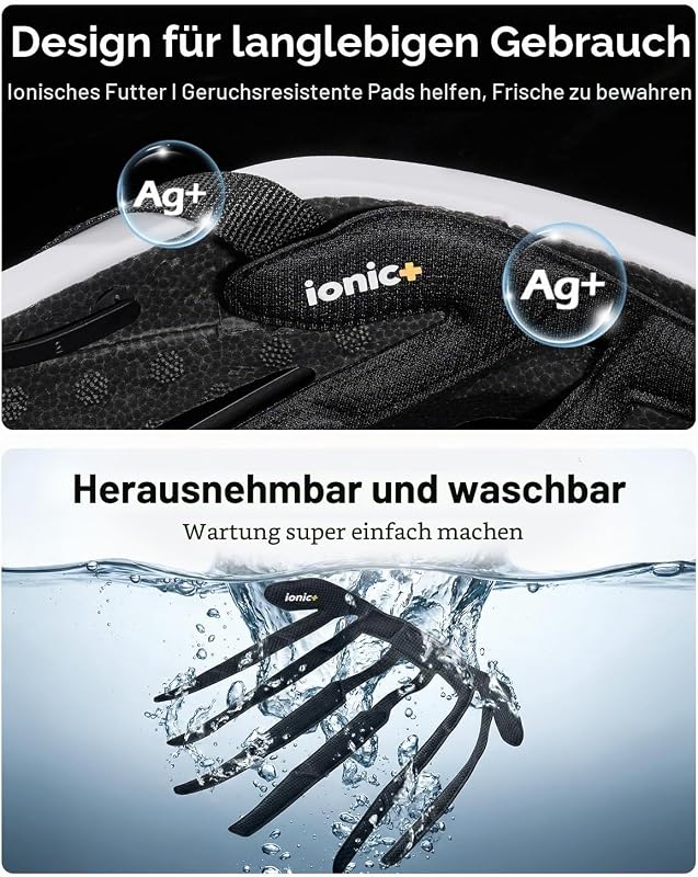 Fahrradhelm für Damen und Herren, Erwachsene Rennradhelm mit Belüftungssystem, Leicht Radhelm mit individuelle Größenanpassung, Cityhelm