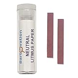 Neutral Litmus Paper [Vial of 100 Test Strips] for