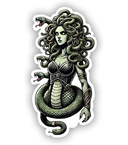 Amazon.com: Haunting Medusa Gaze Vinyl Sticker | Mythical Gorgon