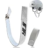 YourLastStrap Hockey Helmet Chin Strap with Stainless Steel Snaps | Ice Hockey Chin Strap Replacement Parts | Loop Repair Kit