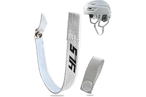 YourLastStrap Hockey Helmet Chin Strap with Stainless Steel Snaps | Ice Hockey Chin Strap Replacement Parts | Loop Repair Kit
