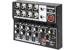 TEYUN Sound Cards Sound Equipment 8-Way Mixer Microphone Microphone Audio Dj Effect Audio Mixer Professional Audio