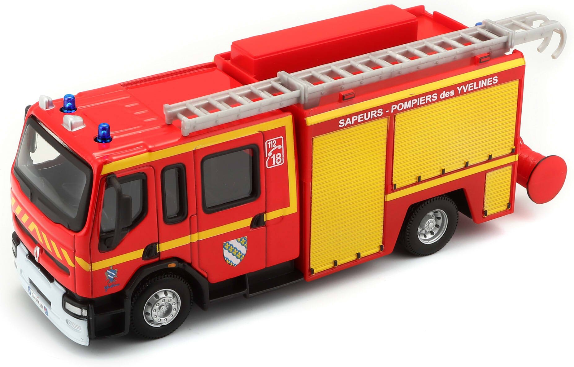 Bburago Maisto France 32002 Renault Premium Fire Truck - 1:55 Scale