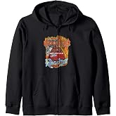 Hooters Racing Flames Zip Hoodie