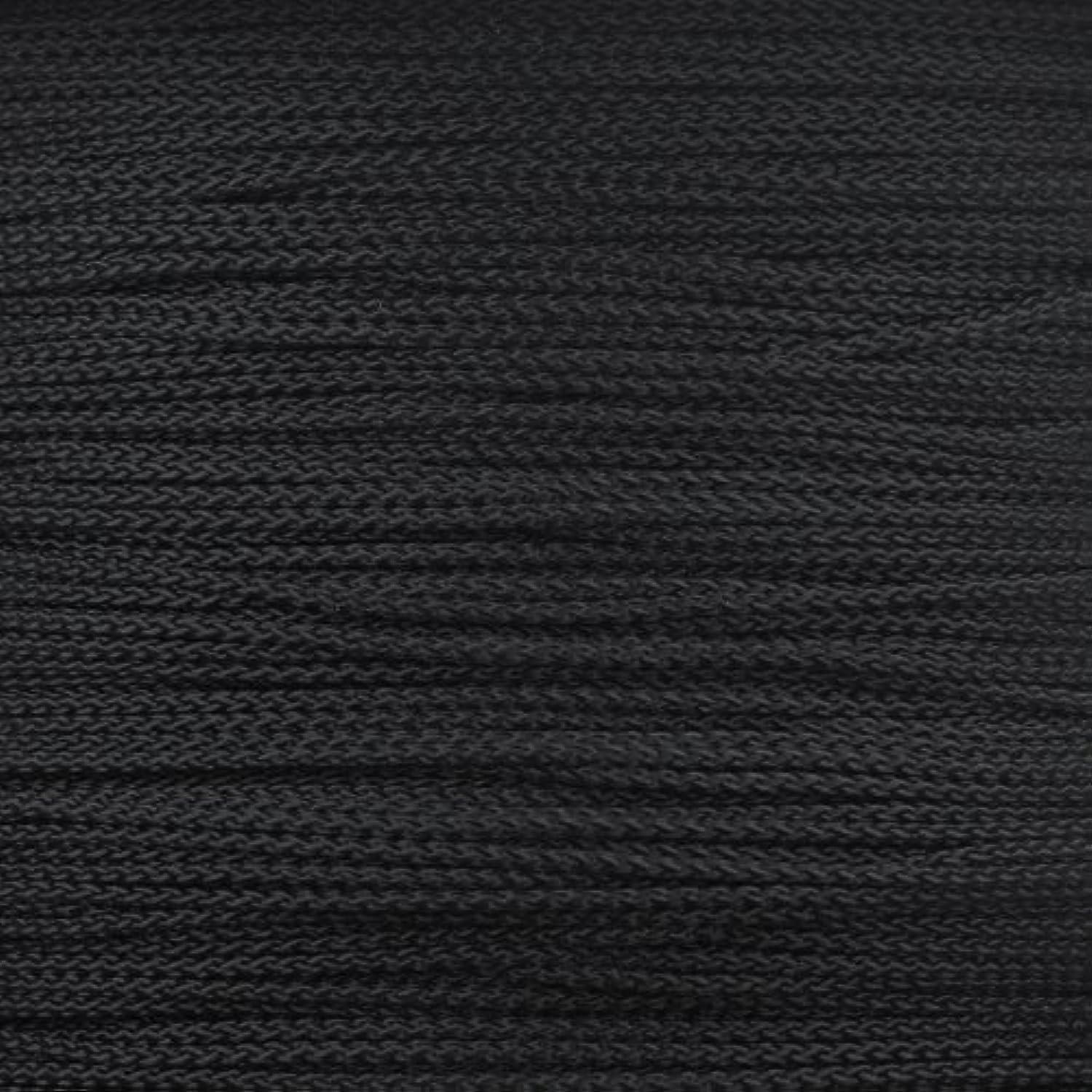Paracord Planet Micro 90 - M90 Nylon Paracord - Tenisle Strength 90 Pounds - Lightweight Micro Rope for Crafting and Creating (Black, 100 Feet)