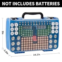 Battery Storage Organizer Case Holder Box with