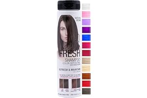 NO FADE FRESH Natural Brown Color Depositing Shampoo - Semi Permanent Hair Color with BondHeal Bond Rebuilder - Brown Hair Dye for Brunettes 6.4 oz