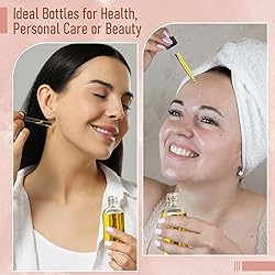 4 Pcs, 2 oz Clear Eye Dropper Bottles with 1