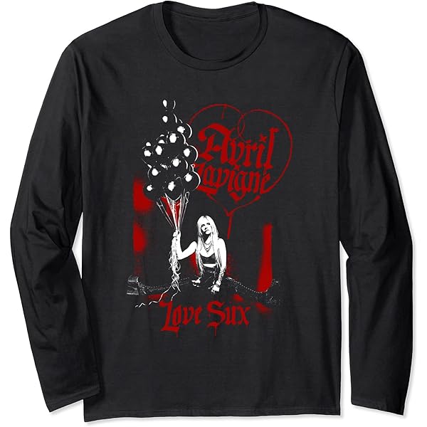 Amazon.com: Official Avril Lavigne Love Sux Long Sleeve T