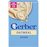 Gerber Stage 1 Oatmeal Cereal, Non-GMO, 16 Oz, 4 Pack | Stage 1 infant cereal; oatmeal; whole grains; non-GMO; 4 x 16 oz