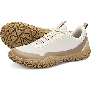 Kricely Trail Running Shoes for Men Hiking Walking Sneakers Gym Workout | Barefoot Minimalist Zero Drop for Weightlifting Cro