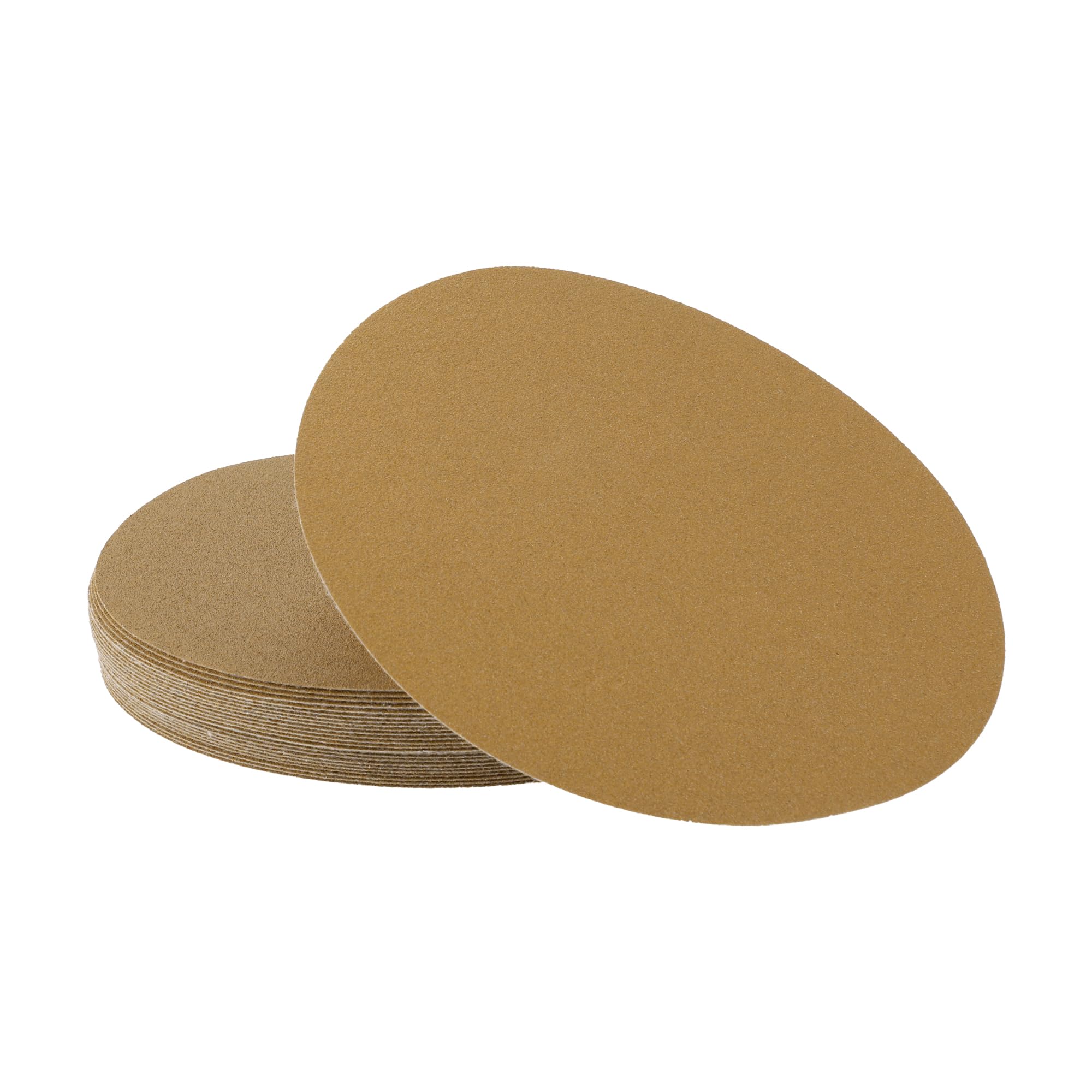 A ABSOPRO Sanding Discs 8 Inch 100 Grit Round Hook and Loop Sandpaper Aluminum Oxide Yellow 25 Pcs