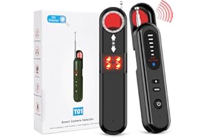 KOLHOFFR Hidden Camera Detectors, Portable Anti Spy Camera Finder GPS Tracker Detector for Travel, Hotels, Car