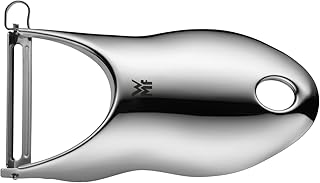 WMF Sparschäler mit Pendelklinge, Gemüseschäler einschneidig, Pendelschäler, Cromargan Edelstahl poliert, spülmaschinengeeignet, Kartoffelschäler