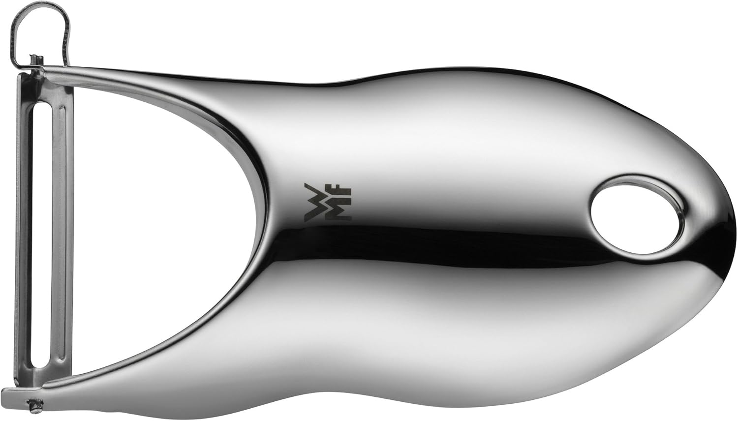 WMF Sparschäler mit Pendelklinge, Gemüseschäler einschneidig, Pendelschäler, Cromargan Edelstahl poliert, spülmaschinengeeignet, Kartoffelschäler