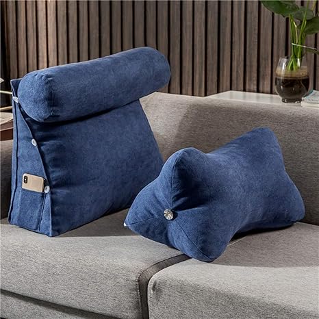 Amazon 長方形 腰枕 背もたれ クッション ベッド カラー 座椅子 大きい おしゃれ D45cm クッションソファ 足枕 寝れる 枕 北欧 洗える フロアクッション 三角クッション 大きい三角クッション おしゃれ 足枕 腰枕 自立クッション 足枕 オンライン通販