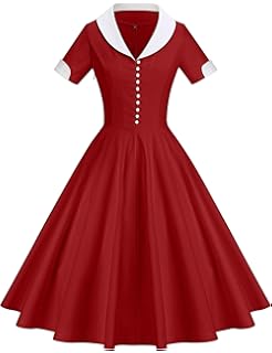 1950s red dress