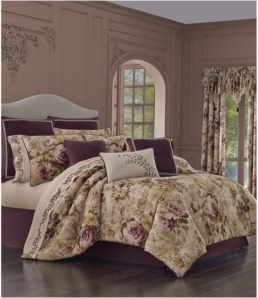 Amazon Com J Queen New York Grace 4 Piece King Comforter Set