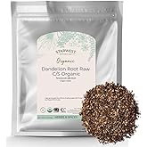 Starwest Botanicals Organic Raw Dandelion Root - Loose Leaf Herbal Tea, Supports Digestion, Cut & Sifted, Certified Kosher, N