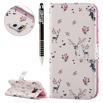 SainCat Ledertasche Brieftasche im BookStyle PU Leder Hülle Wallet Case Folio Schutzhülle Bumper Handytasche Flip Cover Etui 