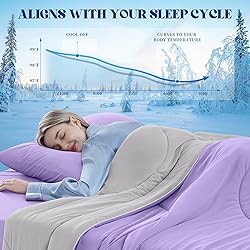FineMay Cooling Comforter King Size, Double-Sided