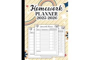 Homework Planner 2025-2026: Master Your Studies with Ease – Undated Assignments Tracker for Students of All Levels: Elementar