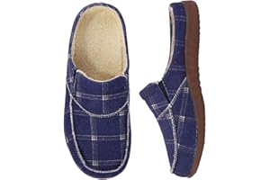 Elitechoice Men's House Slippers, Slippers with Arch Support, Memory Foam House Shoe for Men, Orthotic Shoes for Indoor Outdoor