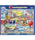 MyPuzzle South Carolina 100 Piece Jigsaw Puzzle - Premium Palmetto State Design For Adults