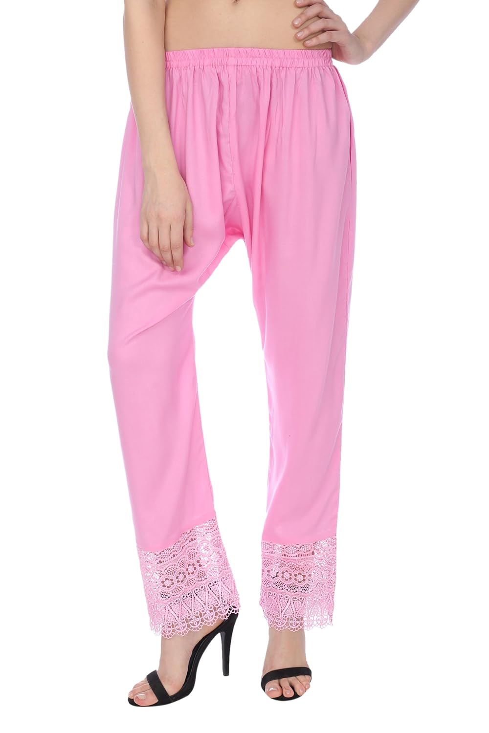 ayesha creations rayon palazzo pants for women match with any kurti or ethnic wear (free size)