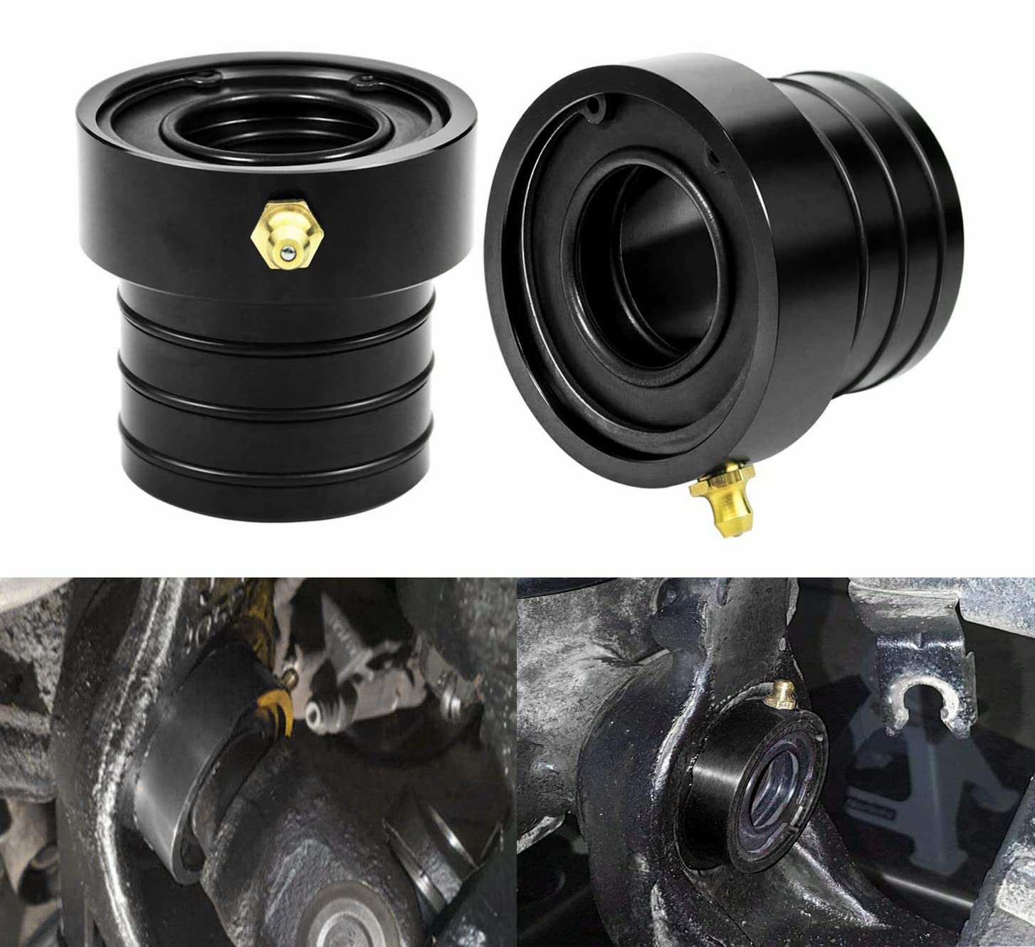 Photo 1 of Axle Tube Seal Pair MG21103 Front Outer Axle Seals Dana 30/44 for Jeep JKUR Jeep Wrangler YJ JK TJ XJ ZJ MJ 2PCS-Black